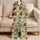 Straw Hat Monkey Beachside Cheer for Sunny Getaways and Relaxed Tropical Holiday Lounging Satin Pajamas Set - 5