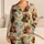 Straw Hat Monkey Beachside Cheer for Sunny Getaways and Relaxed Tropical Holiday Lounging Satin Pajamas Set - 1