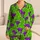 Neon Green And Purple Slime Drips For Playful Weekend Lounging And Color Lovers Satin Pajamas Set - 1