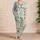 Colorful Coastal Graffiti Doodles for Relaxed Summer Getaways and Creative Weekends Satin Pajamas Set - 4