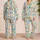 Colorful Coastal Graffiti Doodles for Relaxed Summer Getaways and Creative Weekends Satin Pajamas Set - 2