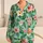 Tropical Hibiscus And Palm Fronds For Relaxed Island Getaways And Summer Escapes At Home Satin Pajamas Set - 1