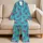 Purple Octopus Ocean Motifs for Tropical Getaways and Relaxed Coastal Living at Home Satin Pajamas Set - 5