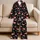 Pink Flamingos on Black for Tropical Summer Getaways and Relaxed Coastal Lounging Satin Pajamas Set - 5