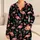 Pink Flamingos on Black for Tropical Summer Getaways and Relaxed Coastal Lounging Satin Pajamas Set - 1