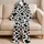 Black And White Cowhide Spots For Relaxed Summer Getaways And Easy Coastal Weekends Satin Pajamas Set - 5