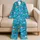 Sunglasses Sharks And Turquoise Waves For Playful Tropical Beach Days Satin Pajamas Set - 5
