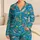 Sharks and Tropical Fish Undersea Scene for Coastal Getaways and Relaxed Summer Days Satin Pajamas Set - 1