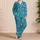 Sharks and Tropical Fish Undersea Scene for Coastal Getaways and Relaxed Summer Days Satin Pajamas Set - 4