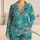 Colorful Tropical Reef Fish School for Coastal Getaways and Relaxed Summer Lounging Satin Pajamas Set - 1
