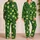 Lime Slices And Lush Green Leaves For Fresh Summer Lounging And Relaxed Getaways Satin Pajamas Set - 2
