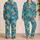 Tropical Reef Fish and Coral for Coastal Getaways and Relaxed Island Living Escapes Satin Pajamas Set - 2