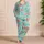 Watercolor Octopus and Jellyfish Ocean Life for Sunny Coastal Getaways and Surf Days Satin Pajamas Set - 4
