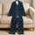 Nautical White Anchor Motifs for Relaxed Coastal Lounging and Easy Weekend Getaways Satin Pajamas Set - 5