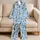 King Penguin Gathering for Cozy Arctic Evenings and Nature Lovers Satin Pajamas Set - 5
