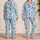 King Penguin Gathering for Cozy Arctic Evenings and Nature Lovers Satin Pajamas Set - 2