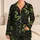 Pixelated Green Snake Motifs for Retro Arcade Nights and Relaxed Weekend Style Satin Pajamas Set - 1