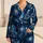 Cosmic Alien Encounters for Stargazing Nights and Relaxed Getaways for Sci-Fi Fans Satin Pajamas Set - 1