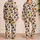 Pumpkin Wizard Hats, Bats & Jack-O'-Lanterns for Cozy Halloween Nights at Home Satin Pajamas Set - 2