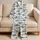 Navy Shark Ocean Motifs for Relaxed Coastal Nights and Easygoing Beach Getaways Satin Pajamas Set - 5