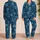 Midnight Blue Mandala Blooms for Relaxed Evenings and Thoughtful Gifts for Him Satin Pajamas Set - 2