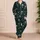 Gothic Skull Meadow for Spooky Nights and Dark Alternative Style Enthusiasts Gift Satin Pajamas Set - 4