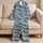 Japanese Ukiyo-e Ocean Waves and Mount Fuji for Relaxed Summer Beach Getaways and Travel Satin Pajamas Set - 5