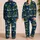 Coconut Palm Beach Scene for Relaxed Summer Getaways and Tropical Escapes Satin Pajamas Set - 2