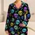 Colorful Cartoon Skulls for Halloween Lounging and Playful Everyday Comfort Satin Pajamas Set - 1
