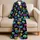 Colorful Cartoon Skulls for Halloween Lounging and Playful Everyday Comfort Satin Pajamas Set - 5