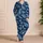 Silver Palm Fronds for Relaxed Coastal Evenings and Breezy Tropical Getaways Satin Pajamas Set - 4