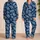 Silver Palm Fronds for Relaxed Coastal Evenings and Breezy Tropical Getaways Satin Pajamas Set - 2