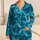 Blue Cosmic Waves for Dreamy Lounge Nights and Relaxed Weekend Comfort for Men Satin Pajamas Set - 1