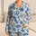 Blue Seaside Palms And Starfish For Relaxed Coastal Vacation Style Satin Pajamas Set - 1