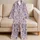 Coastal Shells and Sea Life for Relaxed Summer Getaways and Beachside Vacation Escapes Satin Pajamas Set - 5