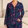 Magenta Leaves and Coral Berries for Cozy Lounging and Relaxed Evenings for Men Satin Pajamas Set - 1