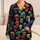 Colorful Neon Skull Art for Beach Vacations and Bold Streetwear Style Satin Pajamas Set - 1