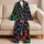 Colorful Neon Skull Art for Beach Vacations and Bold Streetwear Style Satin Pajamas Set - 5