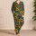 Rainbow Sunflower Blooms for Cozy Autumn Lounging and Relaxed Weekend Home Comfort Satin Pajamas Set - 4