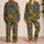 Rainbow Sunflower Blooms for Cozy Autumn Lounging and Relaxed Weekend Home Comfort Satin Pajamas Set - 2