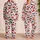 Red Lips and Cat-Eye Sunglasses for Playful Lounging and Relaxed Weekends Satin Pajamas Set - 1V3RFQWGJH