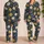 Navy Blue and Golden Wildflowers for Cozy Evenings and Relaxed Weekend Lounging Satin Pajamas Set - 2