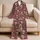Skull and Rose Motif for Cozy Gothic Lounging and Relaxed Evenings Satin Pajamas Set - 5