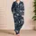 Surreal Smoke Skull Motifs for Alternative Lounge Style and Dark Aesthetic Fans Satin Pajamas Set - 4