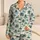 Tropical Palm Trees, Sailboats and Blue Waves for Relaxed Summer Coastal Living Style Satin Pajamas Set - 1