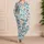 Coastal Waves, Sailboats And Shells For Relaxed Seaside Vacation Days And Ocean Lovers Satin Pajamas Set - 4