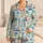 Coastal Waves, Sailboats And Shells For Relaxed Seaside Vacation Days And Ocean Lovers Satin Pajamas Set - 1