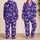 Dreamy Neon Butterfly and Daisy Motifs for Colorful Summer Beachside Vacation Lounging Satin Pajamas Set - 2