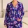Dreamy Neon Butterfly and Daisy Motifs for Colorful Summer Beachside Vacation Lounging Satin Pajamas Set - 1