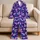 Dreamy Neon Butterfly and Daisy Motifs for Colorful Summer Beachside Vacation Lounging Satin Pajamas Set - 5
